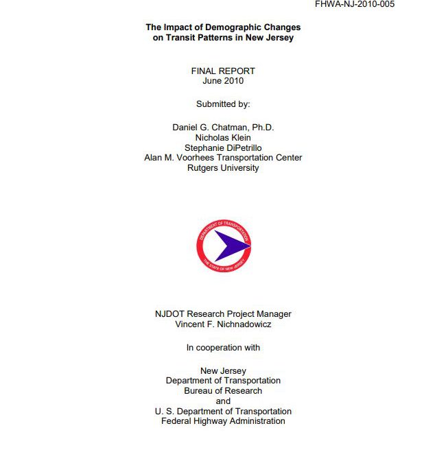 Impact of Demographic Changes on Transit Patterns in New Jersey