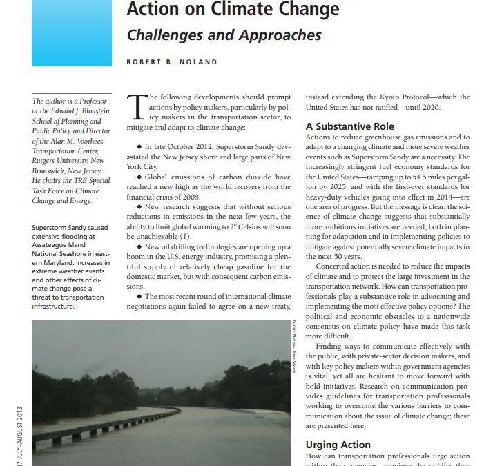 Communicating the Urgency for Action on Climate Change: Challenges and Approaches