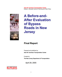 Before-After Evaluation of NJDOT Bypass Projects
