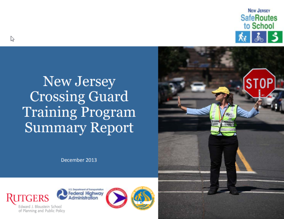 2013 NJ Crossing Guard Training Program Summary Report