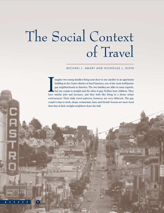Social Context of Travel