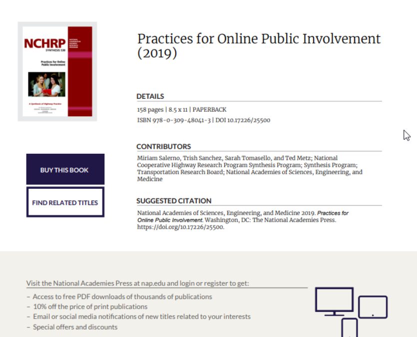 Practices for Online Public Involvement