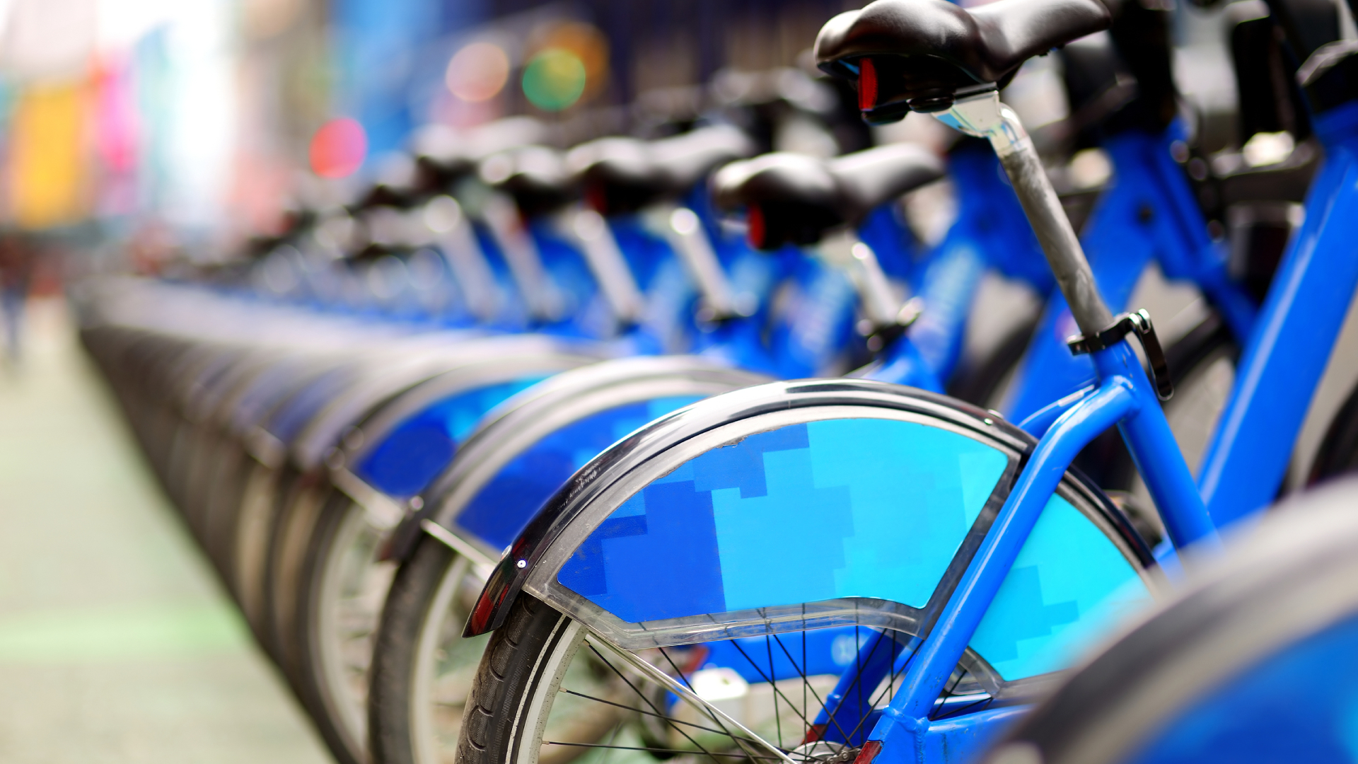 CITI bikes in racks