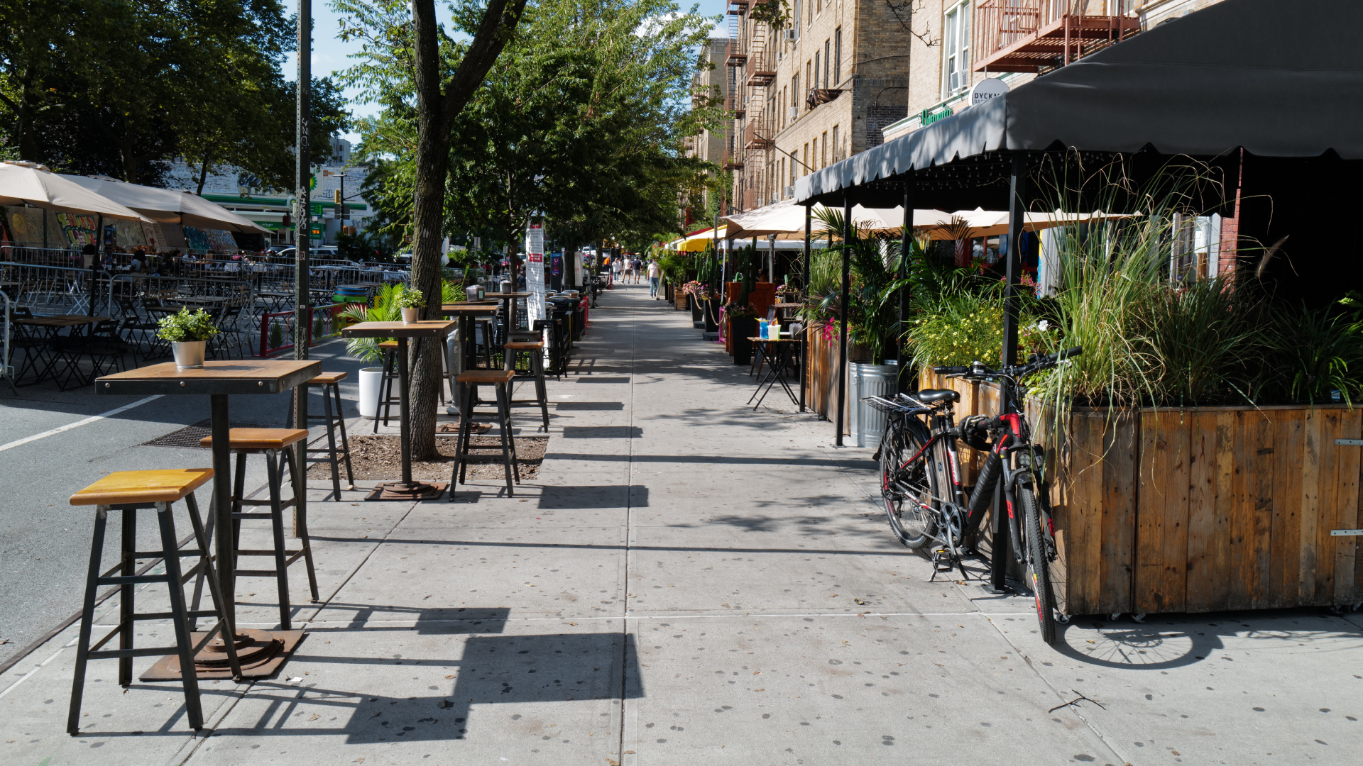 Outside seating area