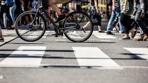 crosswalk and bike