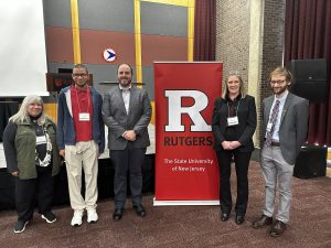 NJTIP participated in the 2023 NJ Complete Streets Summit held November 1, 2023. Travel Instructor Jeffrey Dennis and NJTIP graduate Marcus Wilson (3rd and 2nd from left, respectfully) presented on the Inclusive Streets Panel discussing Marcus' experiences and challenges navigating his journey to work.