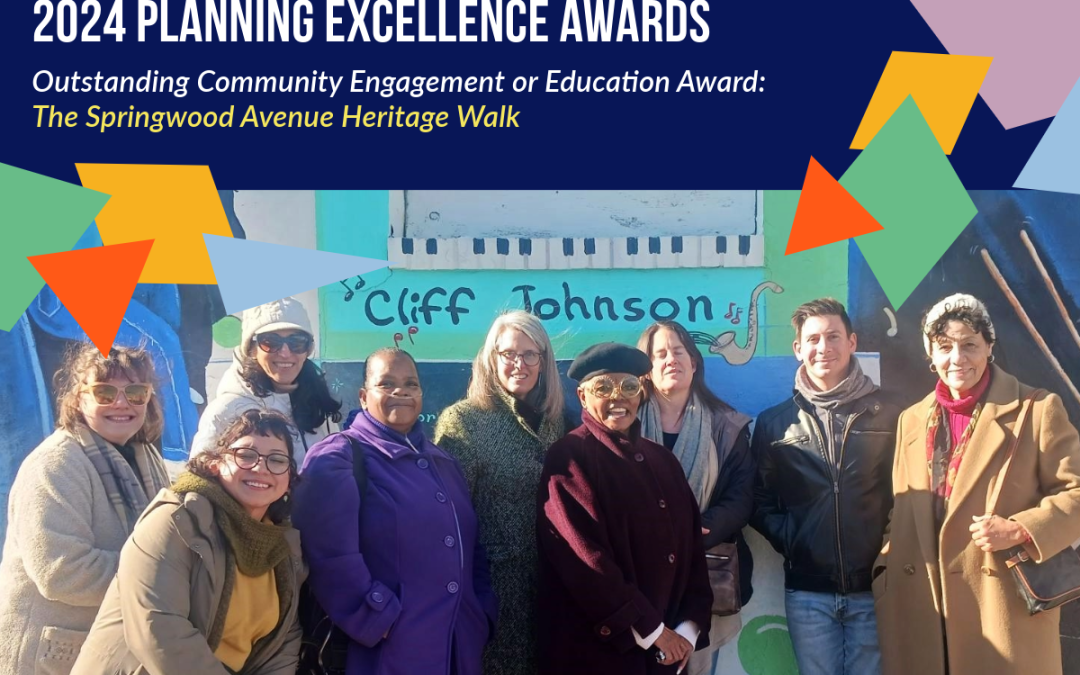 VTC-POET and Project Partners Win the APA-NJ 2024 Outstanding Community Engagement Award for the Springwood Avenue Heritage Walk Virtual Tour Project