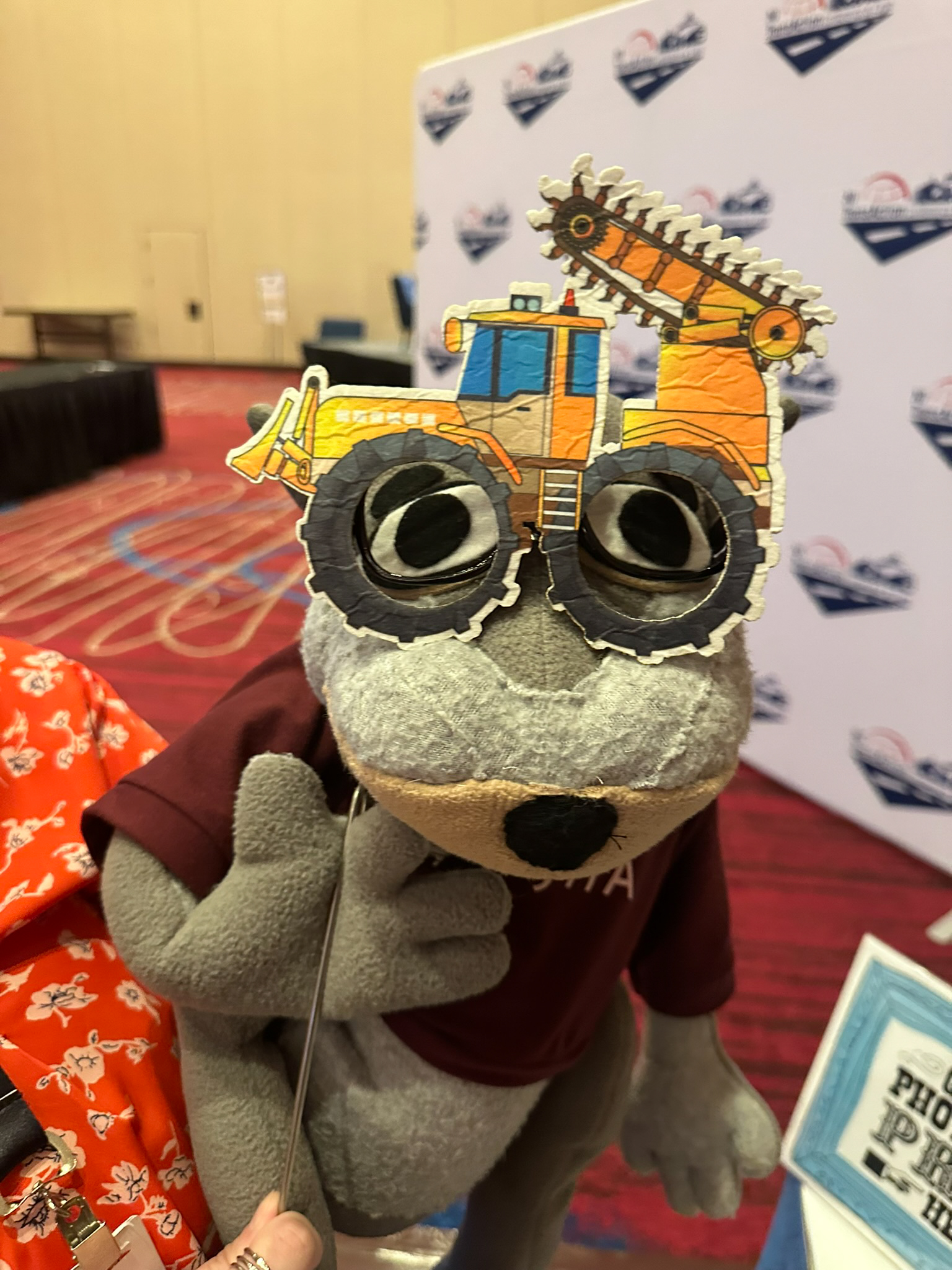 Sammy the squirrel at TransAction